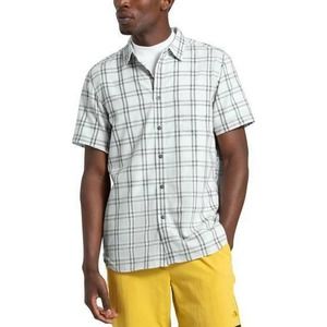 The North Face Hammetts Shirt II Mens Small Tin Grey Check Plaid Button Down NWT